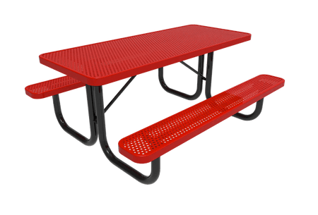 Rectangular Portable Table - Diamond Pattern - Crowd Control Warehouse