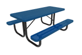 Rectangular Portable Table - Diamond Pattern - Crowd Control Warehouse