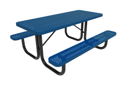 Rectangular Portable Table - Diamond Pattern - Crowd Control Warehouse