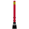 FlexStake Center Line Surface Mount Base Traffic Delineator - Red Tubular Post with Reflective Options