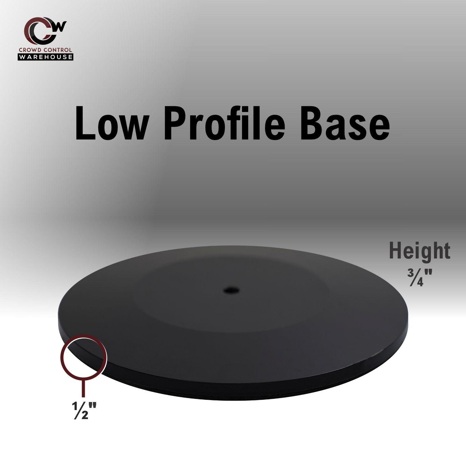 Safety Portable Retractable Belt Barrier Stanchion with Low Profile Base, Red Post, 35 Ft Belt - Montour Line MSX760 - Crowd Control Warehouse