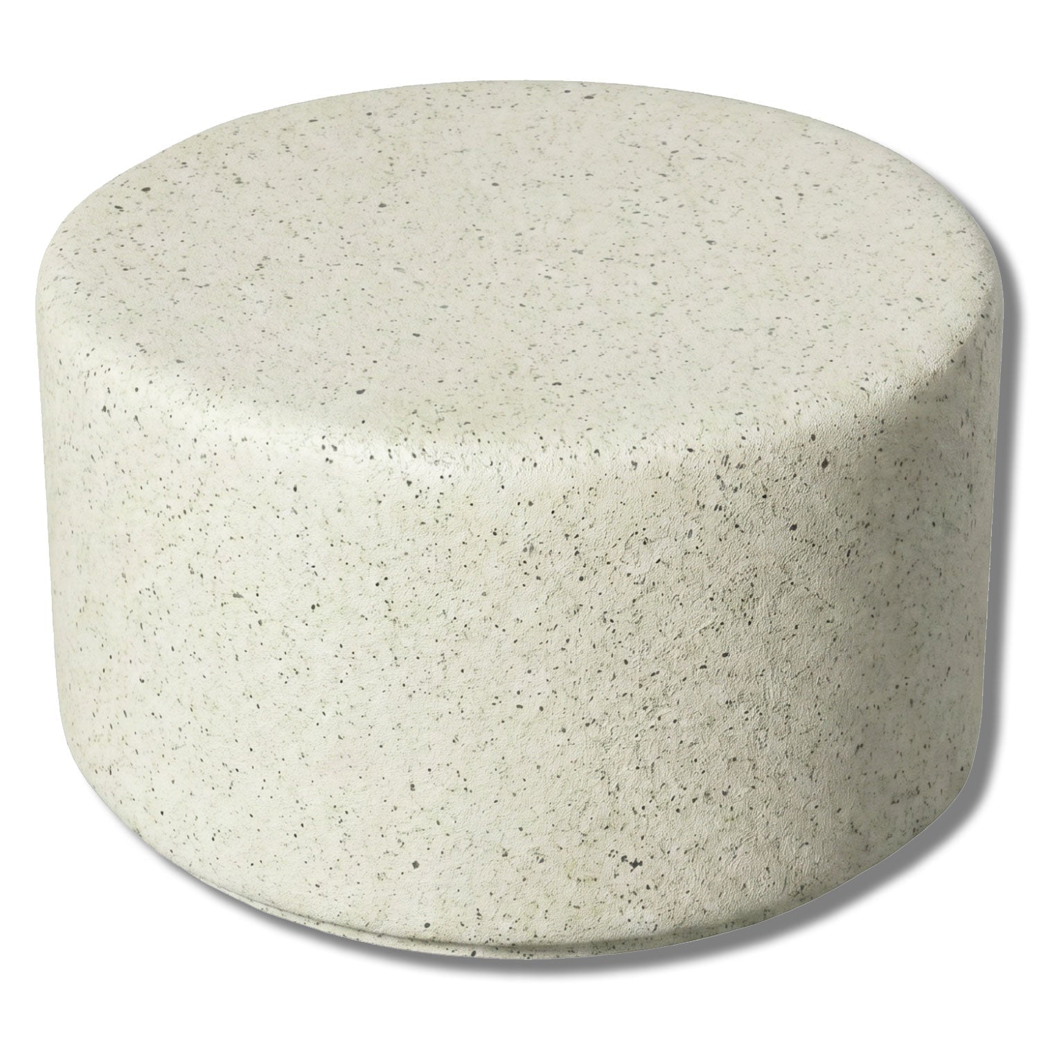 Simplistic Modern Circle Concrete Backless Park Bench - 25 in. Diameter - Crowd Control Warehouse