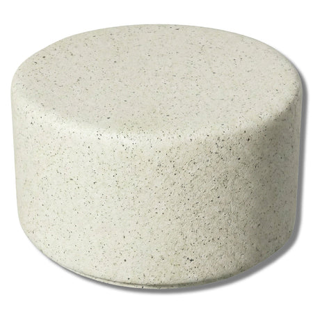 Simplistic Modern Circle Concrete Backless Park Bench - 25 in. Diameter - Crowd Control Warehouse