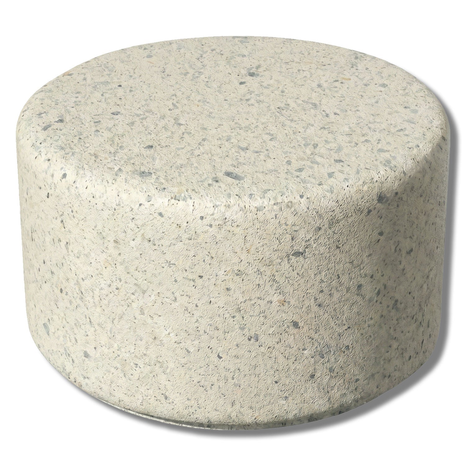 Simplistic Modern Circle Concrete Backless Park Bench - 25 in. Diameter - Crowd Control Warehouse