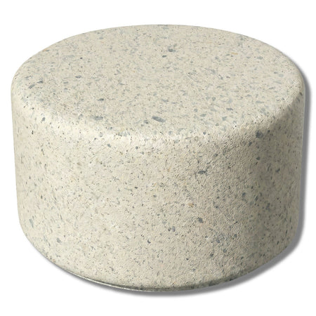 Simplistic Modern Circle Concrete Backless Park Bench - 25 in. Diameter - Crowd Control Warehouse