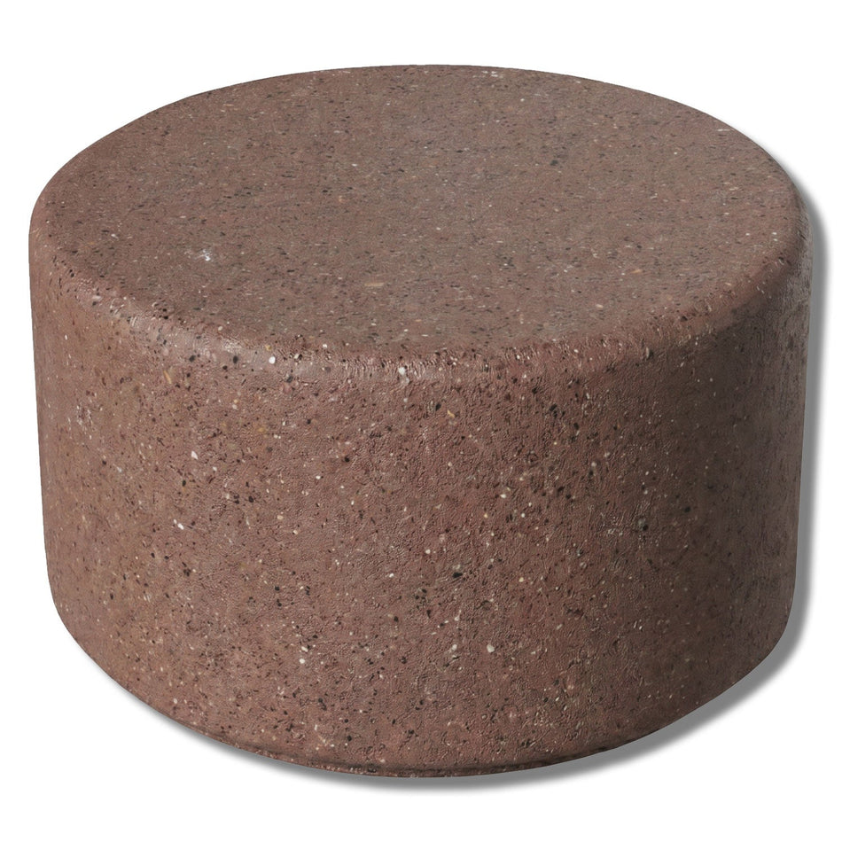 Simplistic Modern Circle Concrete Backless Park Bench - 25 in. Diameter - Crowd Control Warehouse