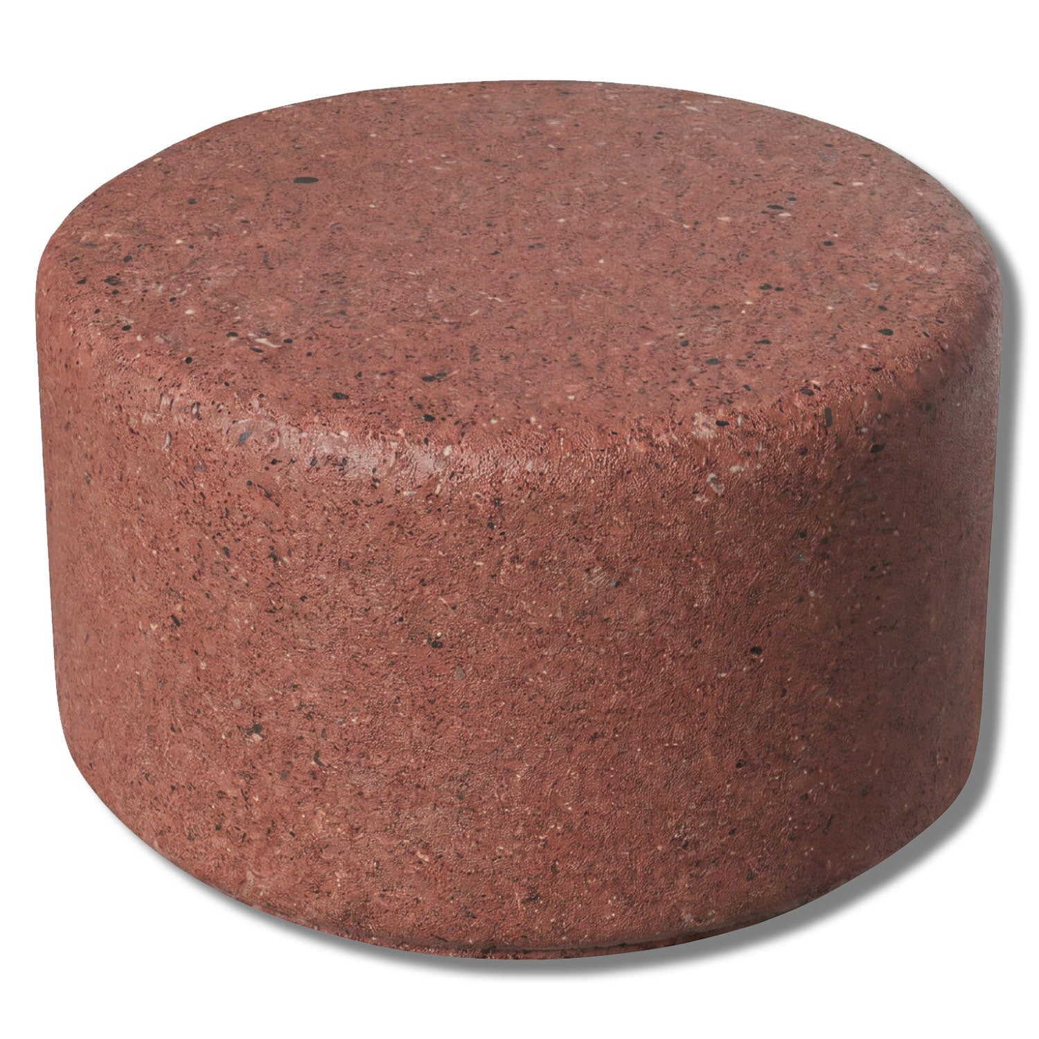 Simplistic Modern Circle Concrete Backless Park Bench - 25 in. Diameter - Crowd Control Warehouse