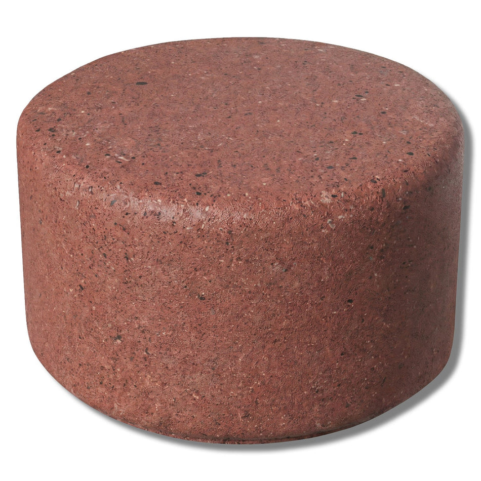 Simplistic Modern Circle Concrete Backless Park Bench - 25 in. Diameter - Crowd Control Warehouse