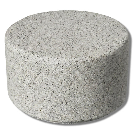 Simplistic Modern Circle Concrete Backless Park Bench - 25 in. Diameter - Crowd Control Warehouse