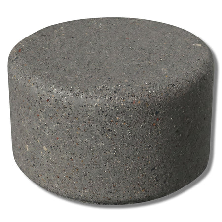 Simplistic Modern Circle Concrete Backless Park Bench - 25 in. Diameter - Crowd Control Warehouse