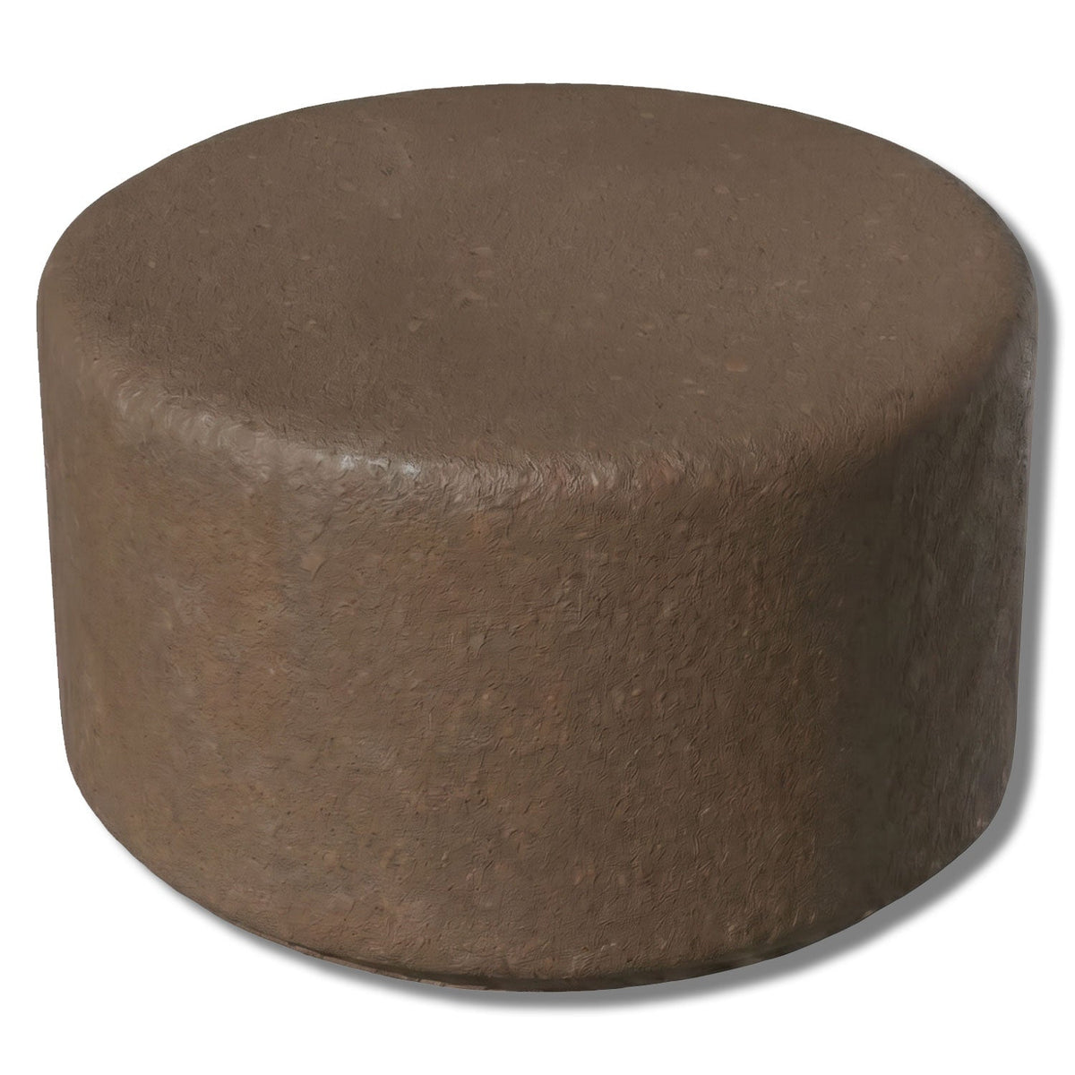 Simplistic Modern Circle Concrete Backless Park Bench - 25 in. Diameter - Crowd Control Warehouse