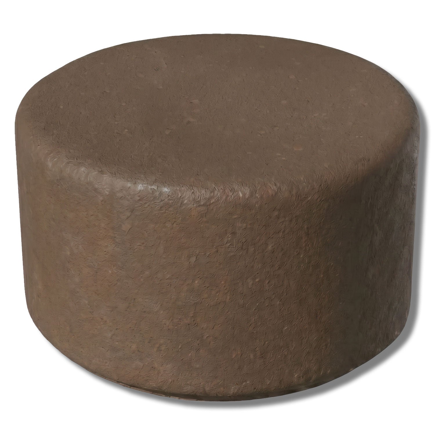 Simplistic Modern Circle Concrete Backless Park Bench - 25 in. Diameter - Crowd Control Warehouse
