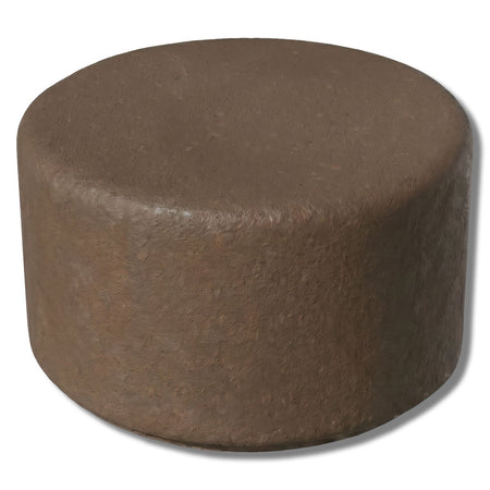 Simplistic Modern Circle Concrete Backless Park Bench - 25 in. Diameter - Crowd Control Warehouse