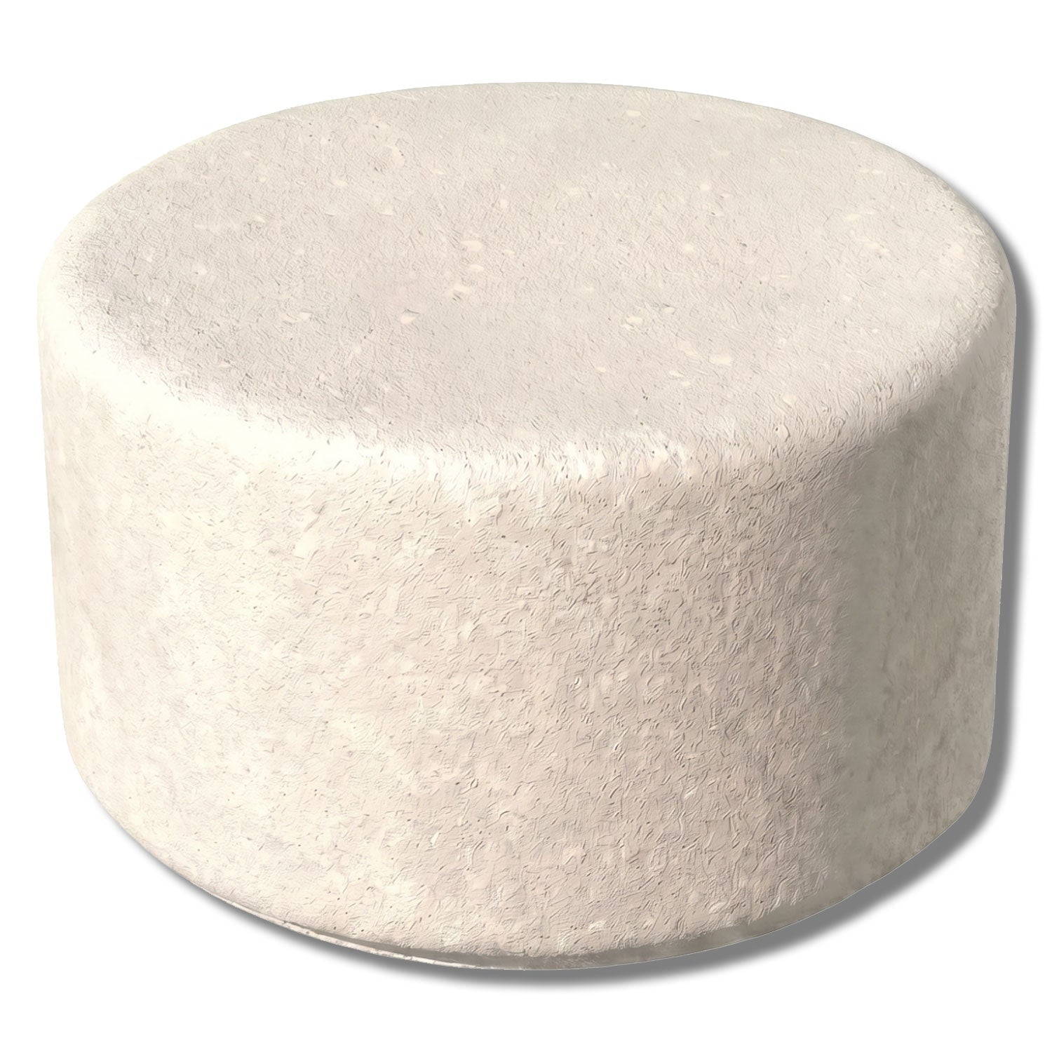 Simplistic Modern Circle Concrete Backless Park Bench - 25 in. Diameter - Crowd Control Warehouse