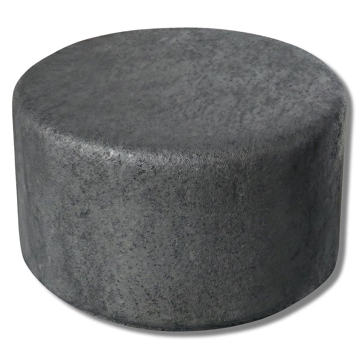 Simplistic Modern Circle Concrete Backless Park Bench - 25 in. Diameter - Crowd Control Warehouse