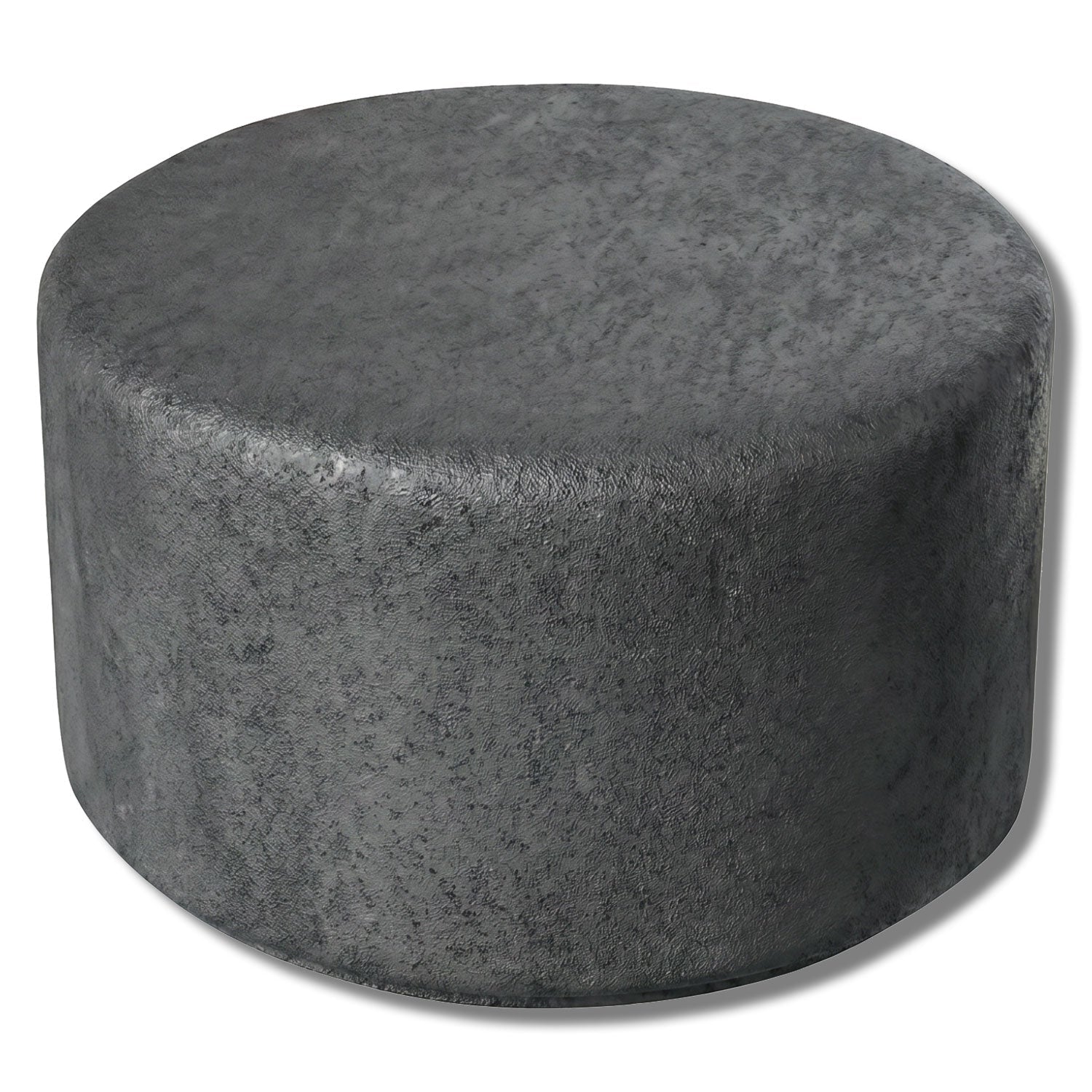 Simplistic Modern Circle Concrete Backless Park Bench - 25 in. Diameter - Crowd Control Warehouse