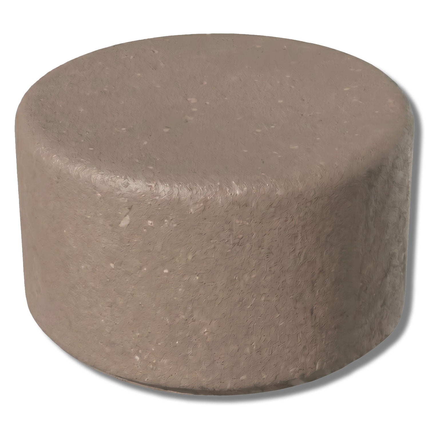 Simplistic Modern Circle Concrete Backless Park Bench - 25 in. Diameter - Crowd Control Warehouse