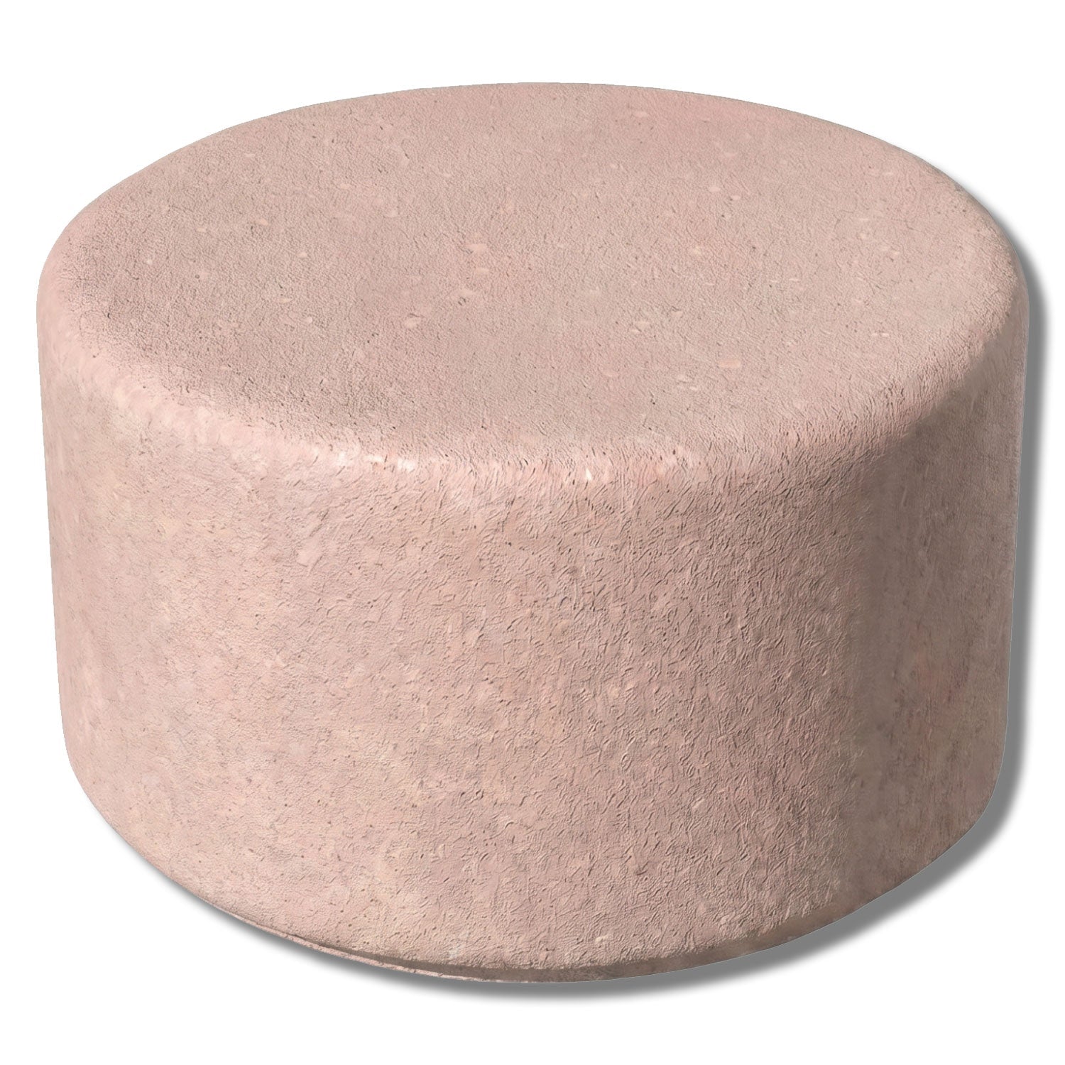 Simplistic Modern Circle Concrete Backless Park Bench - 25 in. Diameter - Crowd Control Warehouse