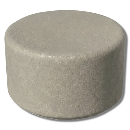 Simplistic Modern Circle Concrete Backless Park Bench - 25 in. Diameter - Crowd Control Warehouse