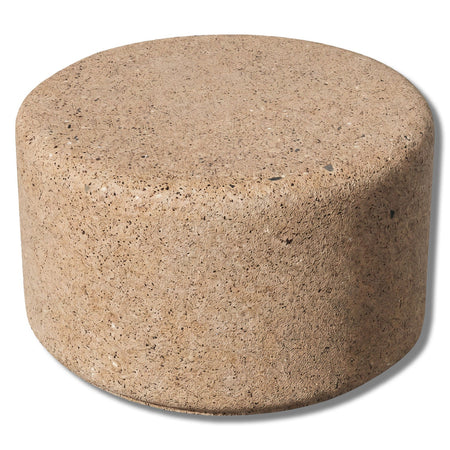 Simplistic Modern Circle Concrete Backless Park Bench - 25 in. Diameter - Crowd Control Warehouse