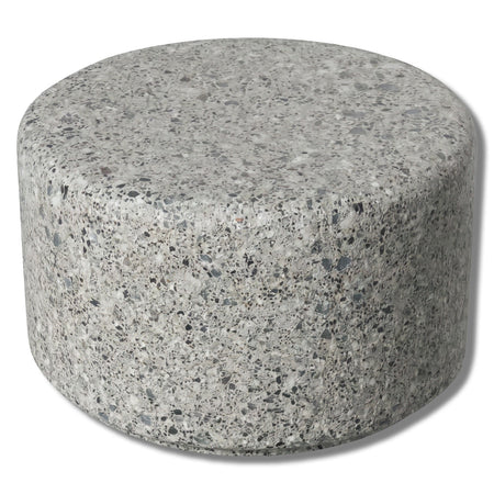 Simplistic Modern Circle Concrete Backless Park Bench - 25 in. Diameter - Crowd Control Warehouse