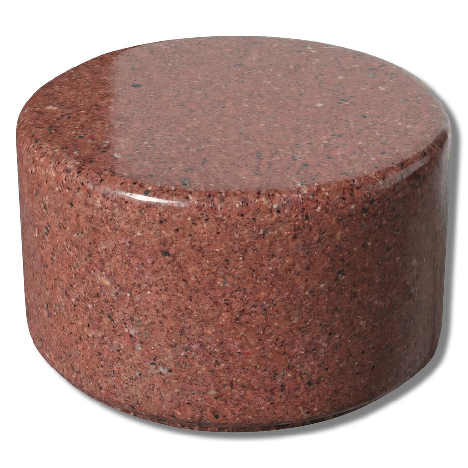 Simplistic Modern Circle Plastic Backless Park Bench - 25 in. Diameter - Crowd Control Warehouse