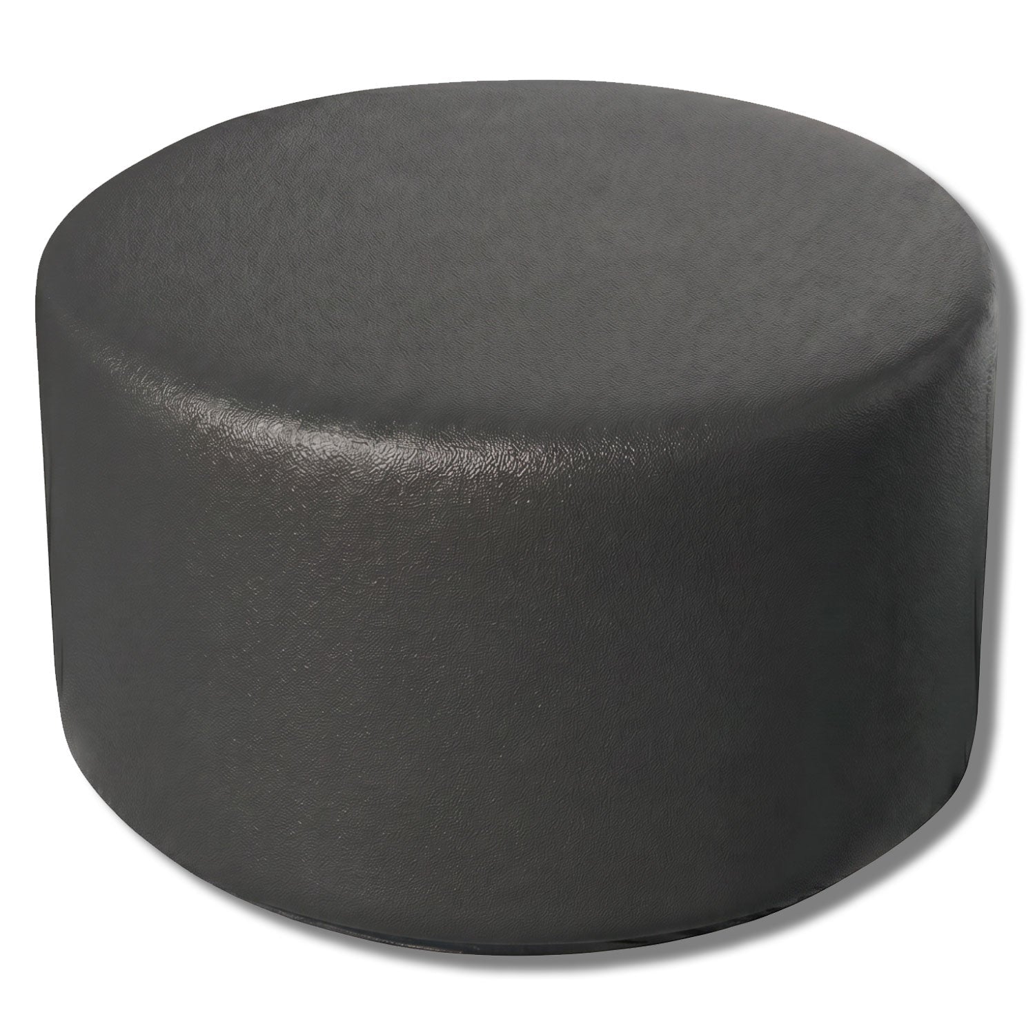Simplistic Modern Circle Plastic Backless Park Bench - 25 in. Diameter - Crowd Control Warehouse