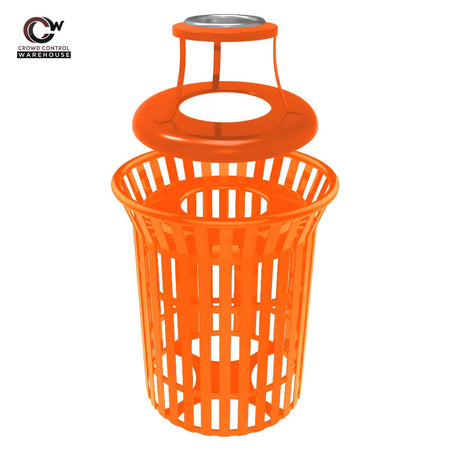 Skyline Trash Receptacle - 32 Gallon Capacity - Crowd Control Warehouse