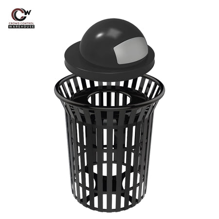 Skyline Trash Receptacle - 32 Gallon Capacity - Crowd Control Warehouse