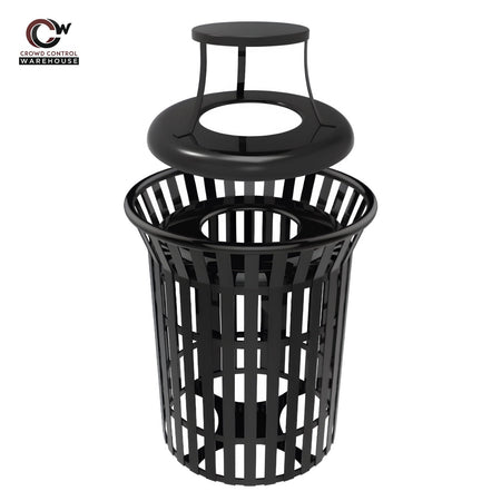 Skyline Trash Receptacle - 32 Gallon Capacity - Crowd Control Warehouse