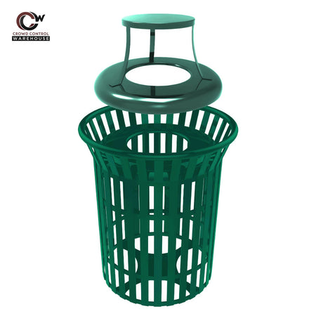 Skyline Trash Receptacle - 32 Gallon Capacity - Crowd Control Warehouse
