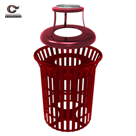 Skyline Trash Receptacle - 32 Gallon Capacity - Crowd Control Warehouse