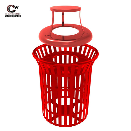 Skyline Trash Receptacle - 32 Gallon Capacity - Crowd Control Warehouse