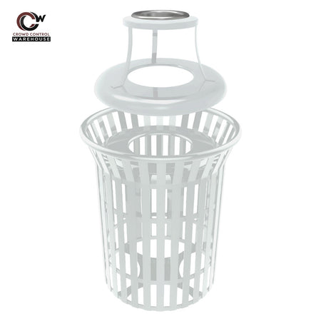 Skyline Trash Receptacle - 32 Gallon Capacity - Crowd Control Warehouse