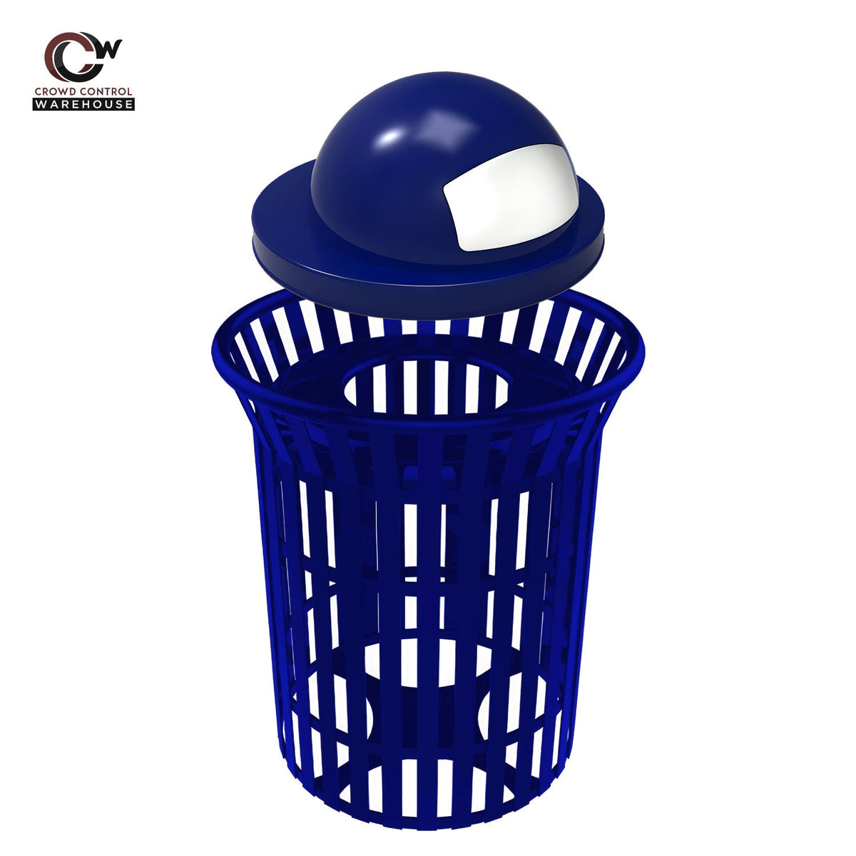Skyline Trash Receptacle - 32 Gallon Capacity - Crowd Control Warehouse