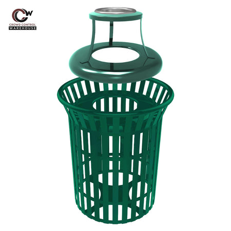 Skyline Trash Receptacle - 32 Gallon Capacity - Crowd Control Warehouse