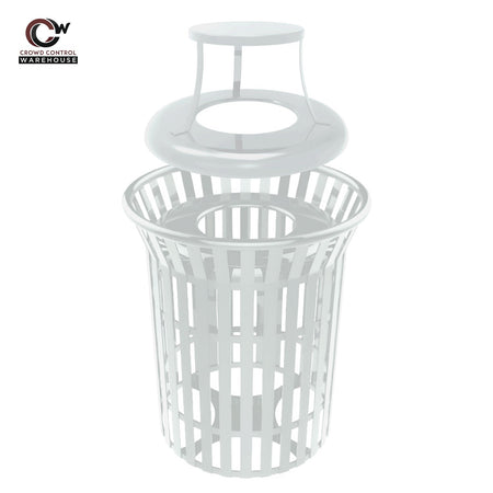 Skyline Trash Receptacle - 32 Gallon Capacity - Crowd Control Warehouse