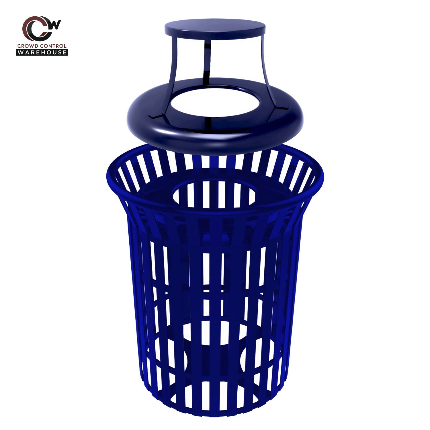 Skyline Trash Receptacle - 32 Gallon Capacity - Crowd Control Warehouse