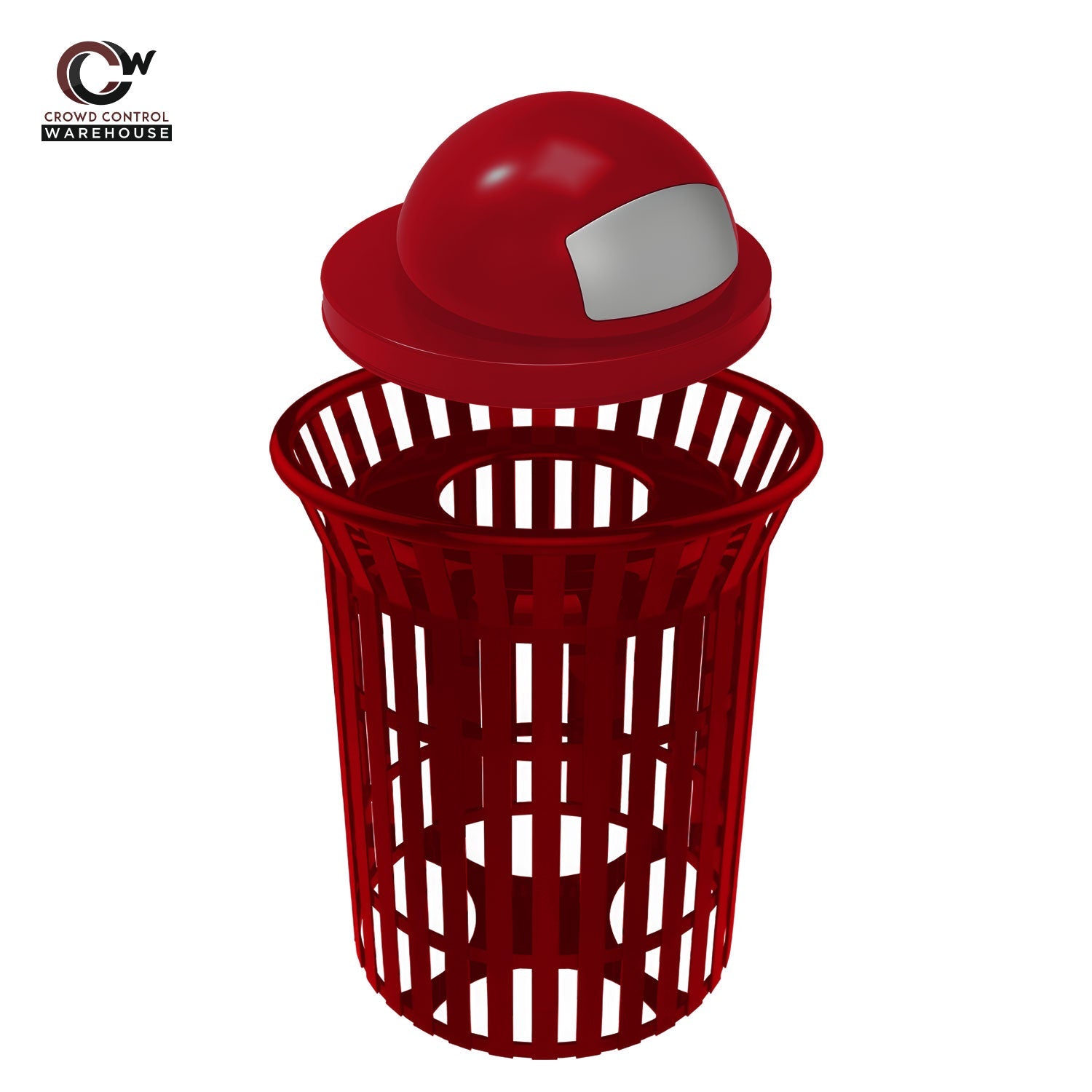 Skyline Trash Receptacle - 32 Gallon Capacity - Crowd Control Warehouse