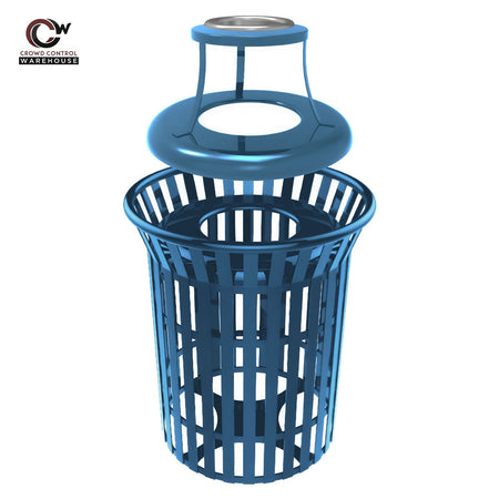 Skyline Trash Receptacle - 32 Gallon Capacity - Crowd Control Warehouse