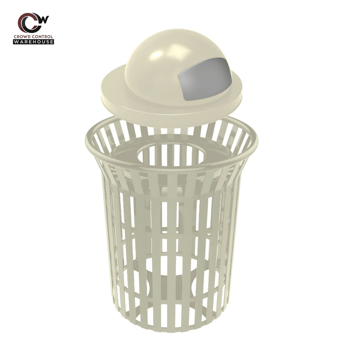 Skyline Trash Receptacle - 32 Gallon Capacity - Crowd Control Warehouse