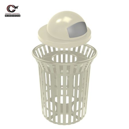 Skyline Trash Receptacle - 32 Gallon Capacity - Crowd Control Warehouse
