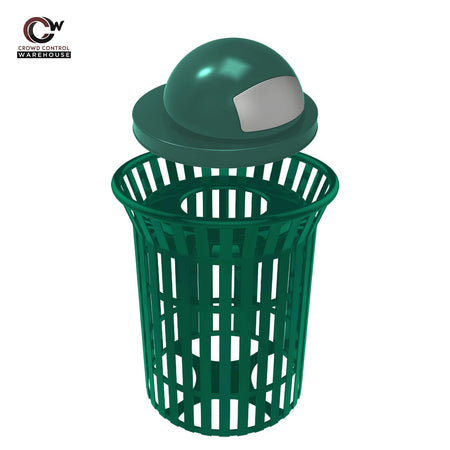 Skyline Trash Receptacle - 32 Gallon Capacity - Crowd Control Warehouse