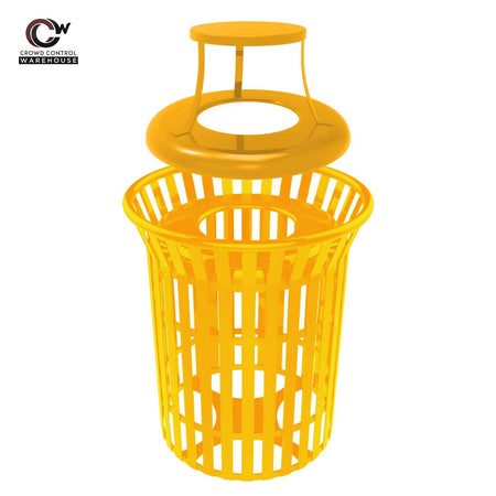 Skyline Trash Receptacle - 32 Gallon Capacity - Crowd Control Warehouse
