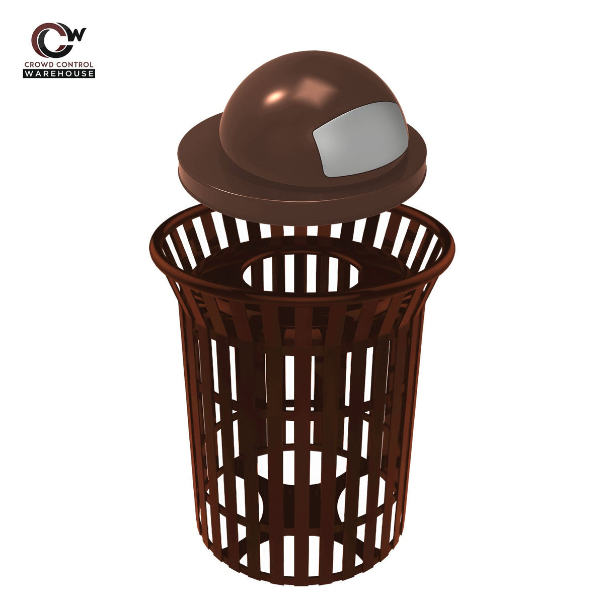 Skyline Trash Receptacle - 32 Gallon Capacity - Crowd Control Warehouse