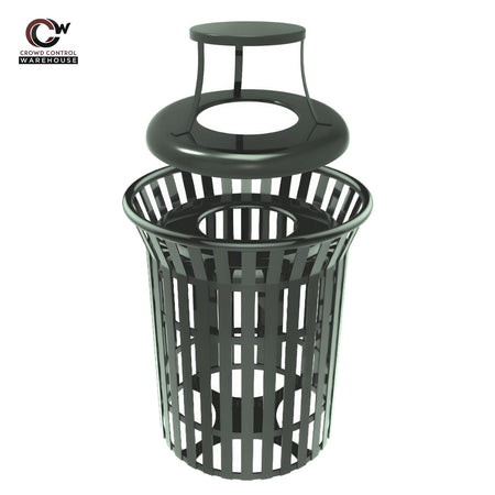 Skyline Trash Receptacle - 32 Gallon Capacity - Crowd Control Warehouse