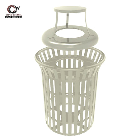 Skyline Trash Receptacle - 32 Gallon Capacity - Crowd Control Warehouse