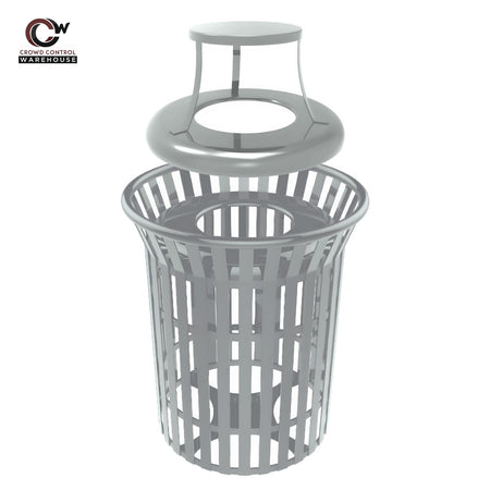 Skyline Trash Receptacle - 32 Gallon Capacity - Crowd Control Warehouse