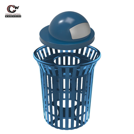 Skyline Trash Receptacle - 32 Gallon Capacity - Crowd Control Warehouse