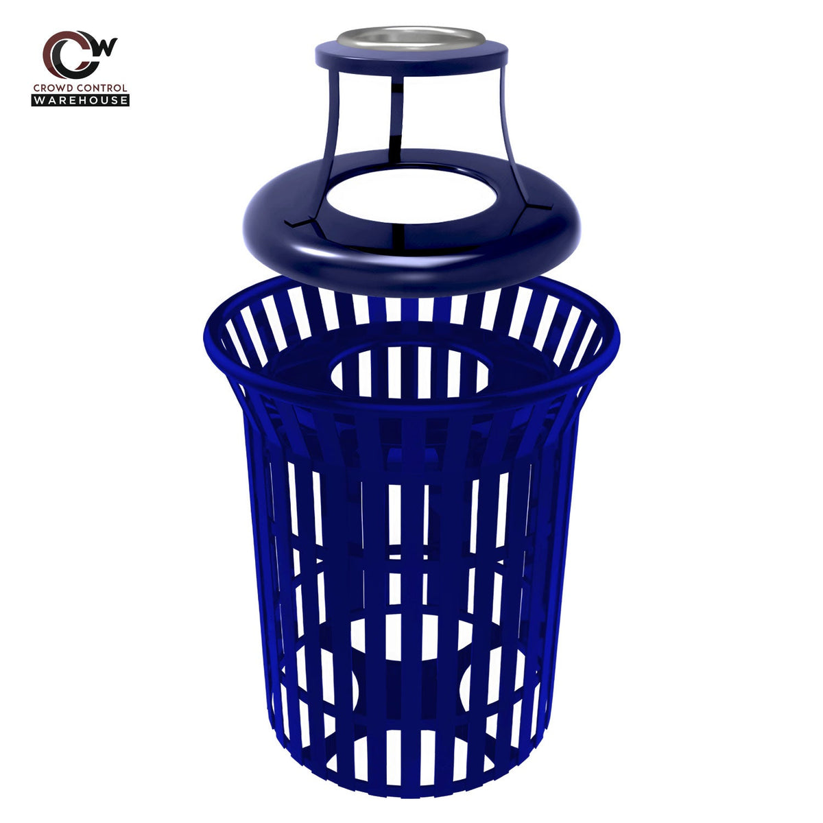 Skyline Trash Receptacle - 32 Gallon Capacity - Crowd Control Warehouse